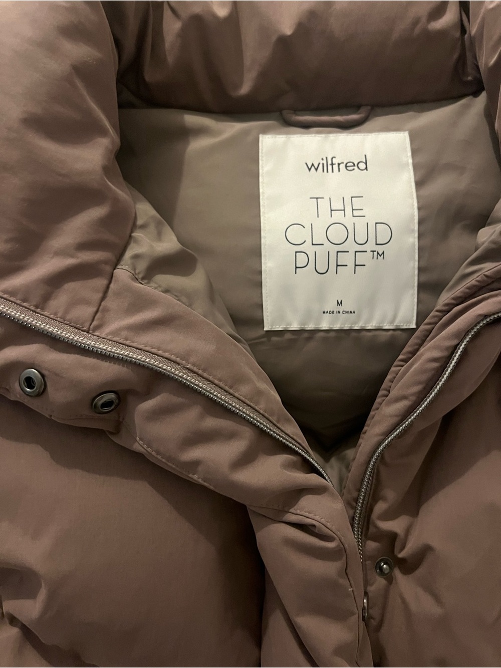 Aritzia Wilfred The Cloud Puff Women's Puffer Jacket - Dusty Purple